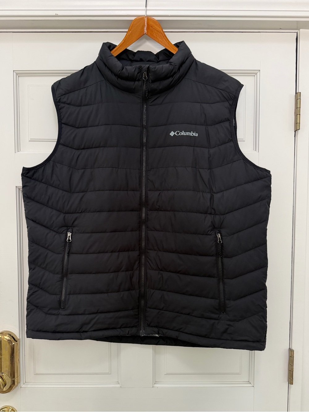 Columbia Men’s XXL Black Omni-Heat Insulated Puffer Vest Full Zip